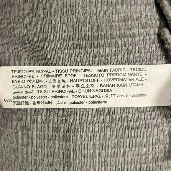 Bershka Full-Zip Sweater Grey Women's Size Medium - Picture 7 of 9